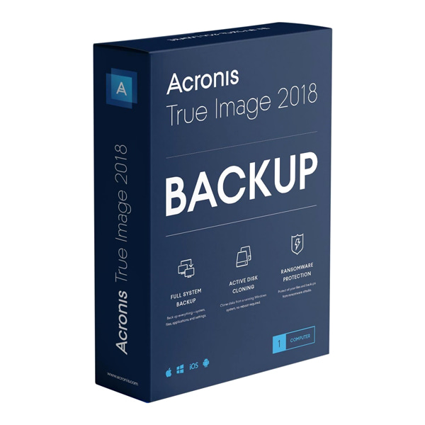 Acronis TrueImage 2018 for PC &amp; MAC (1Computer) / 어크로니스 트루이미지 2018